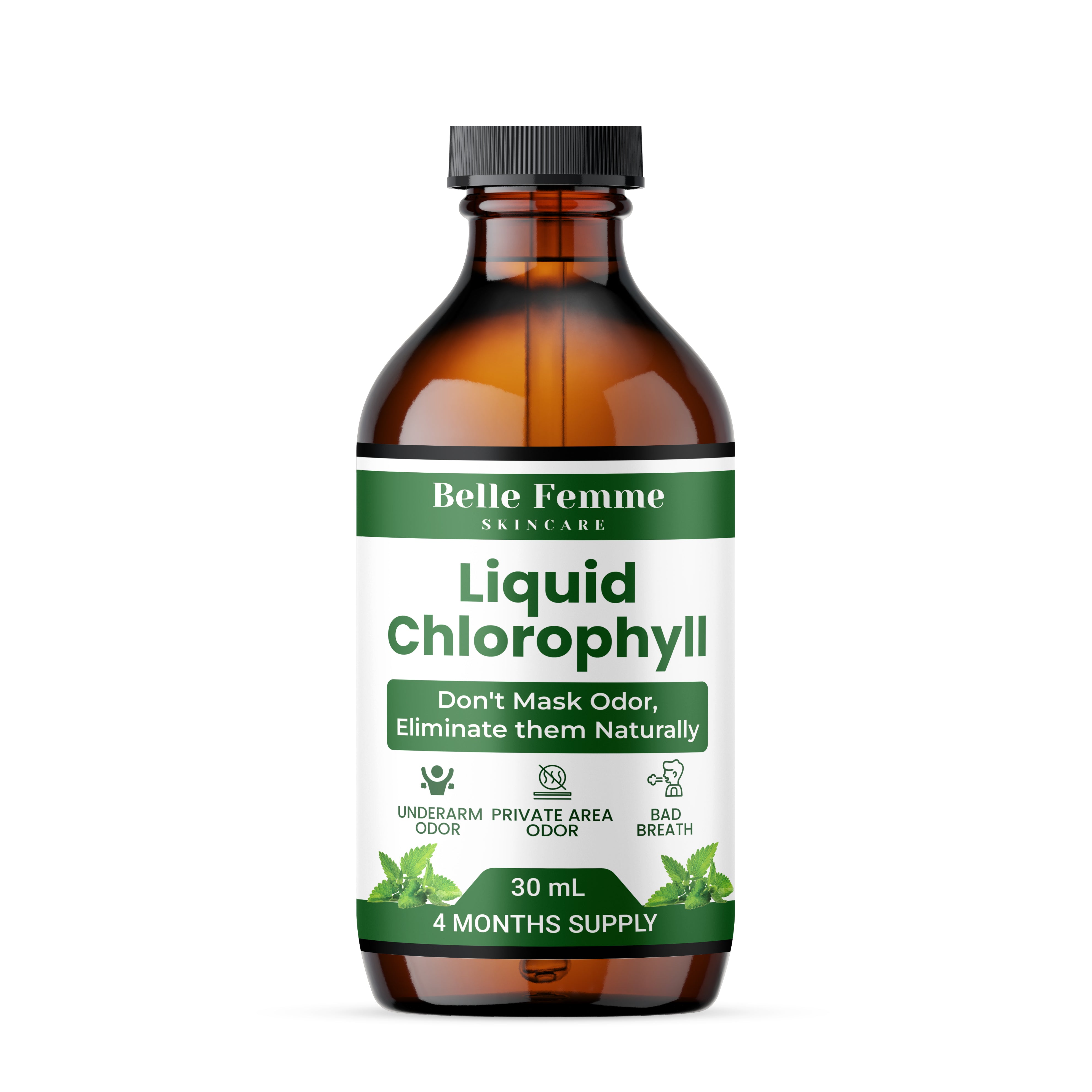 Liquid Chlorophyll "Bye Bye Odor" (Body Deodorizing Supplement)