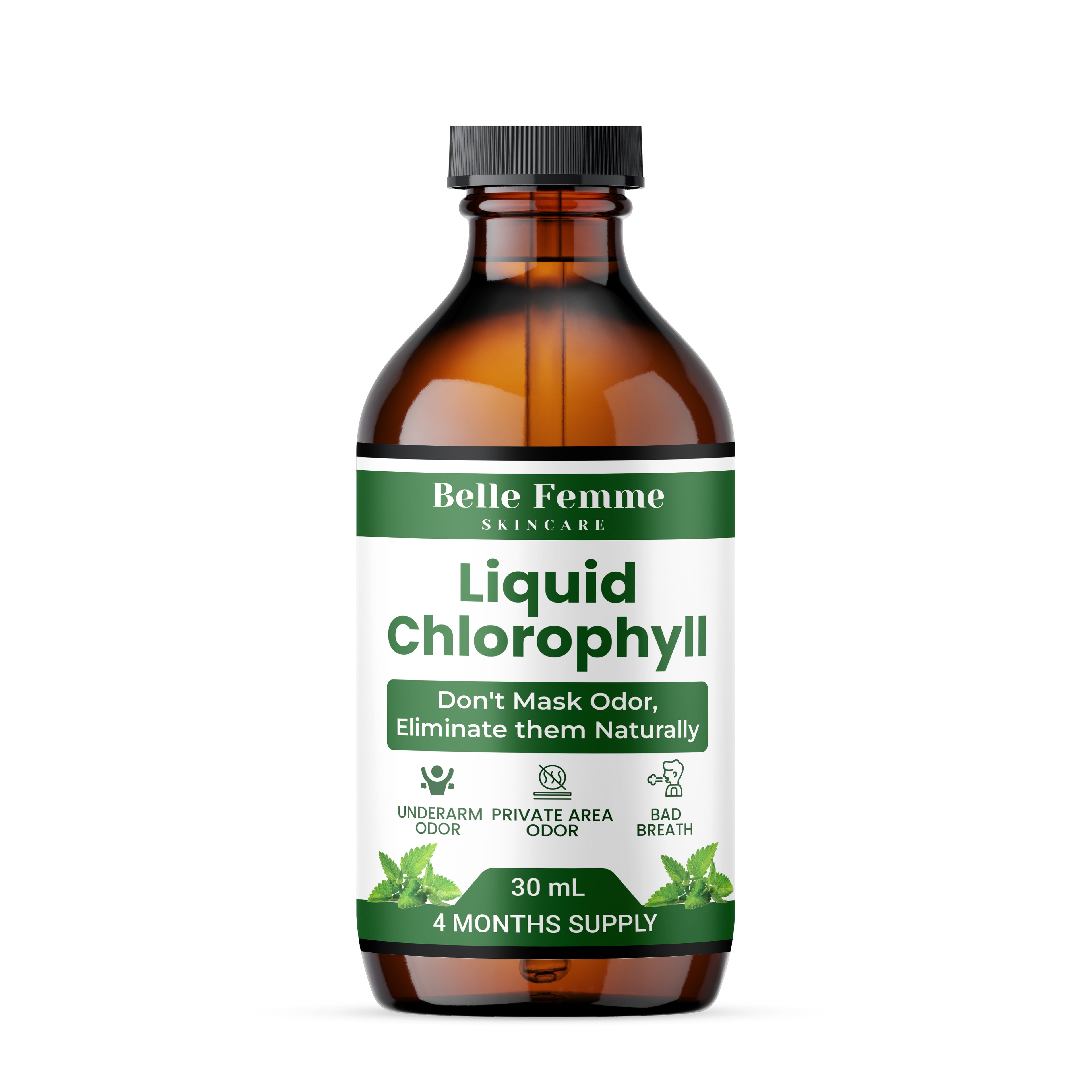 Liquid Chlorophyll "Bye Bye Odor" (Body Deodorizing Supplement)