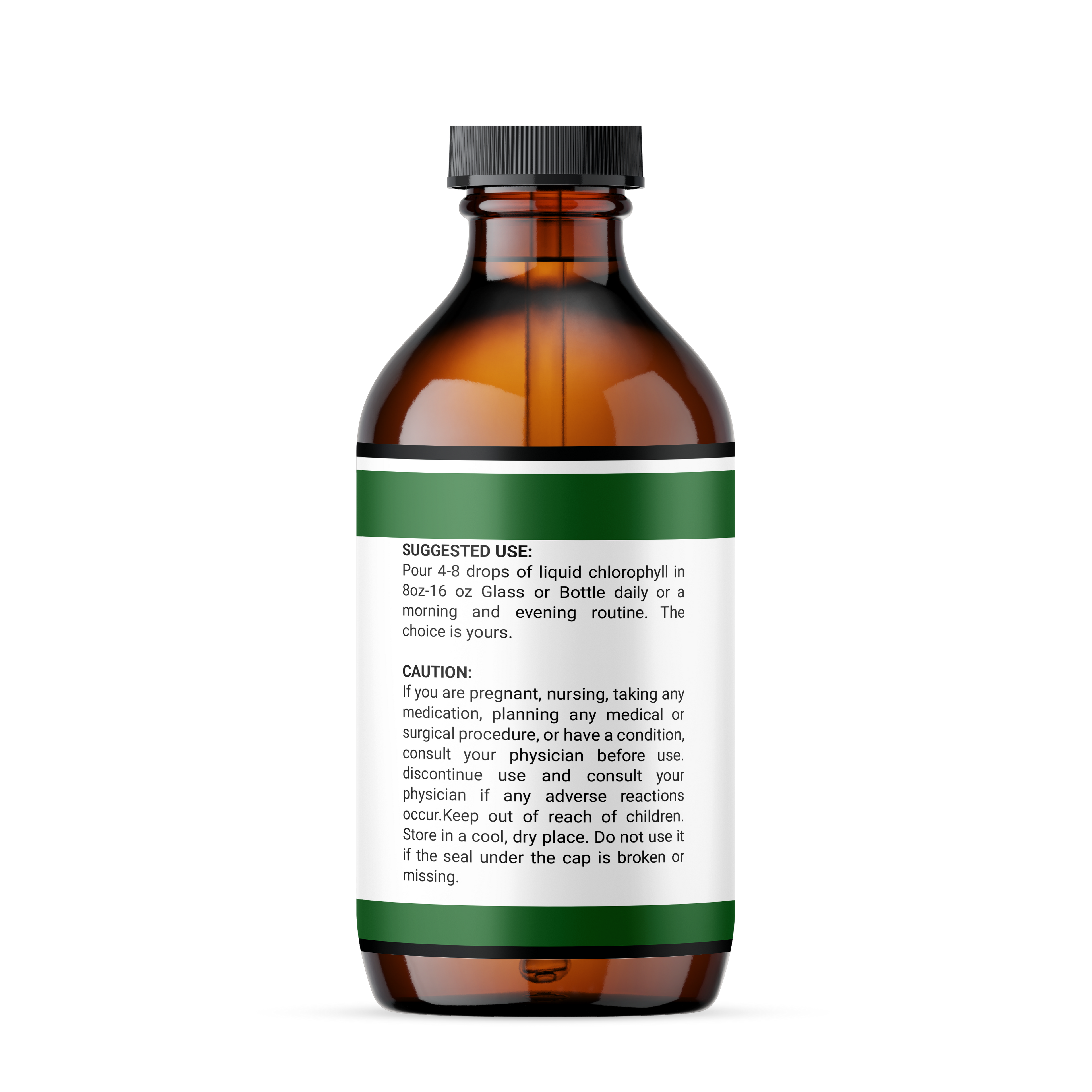 Liquid Chlorophyll "Bye Bye Odor" (Body Deodorizing Supplement)