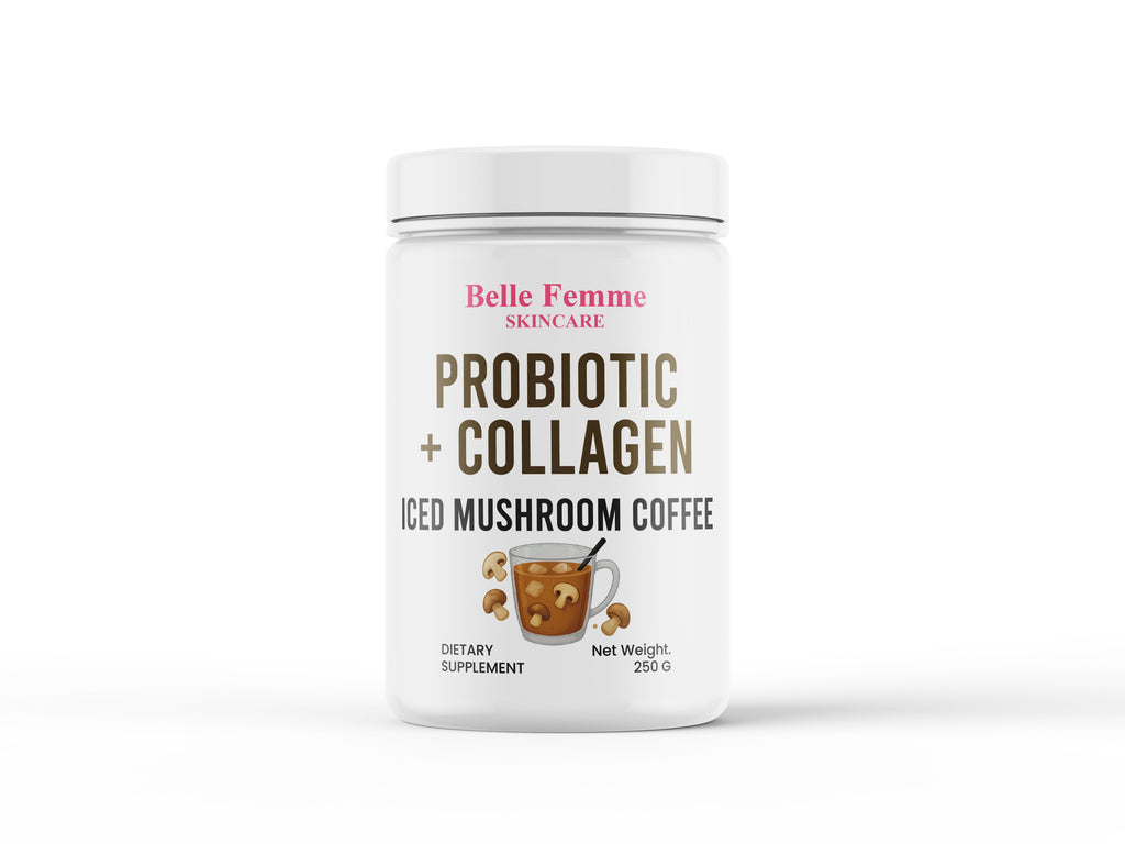 Probiotic + Collagen Iced Mushroom Coffee "All day Energy"