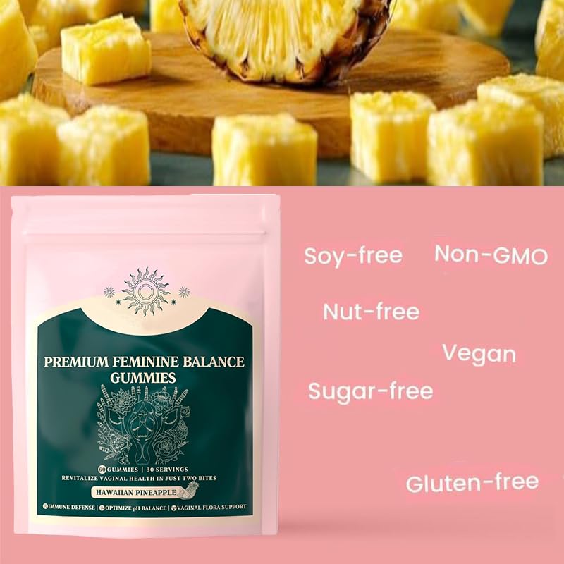 Feminine Balance Gummies "Bye Odor, Hello balance Ph (Pineapple Flavor)