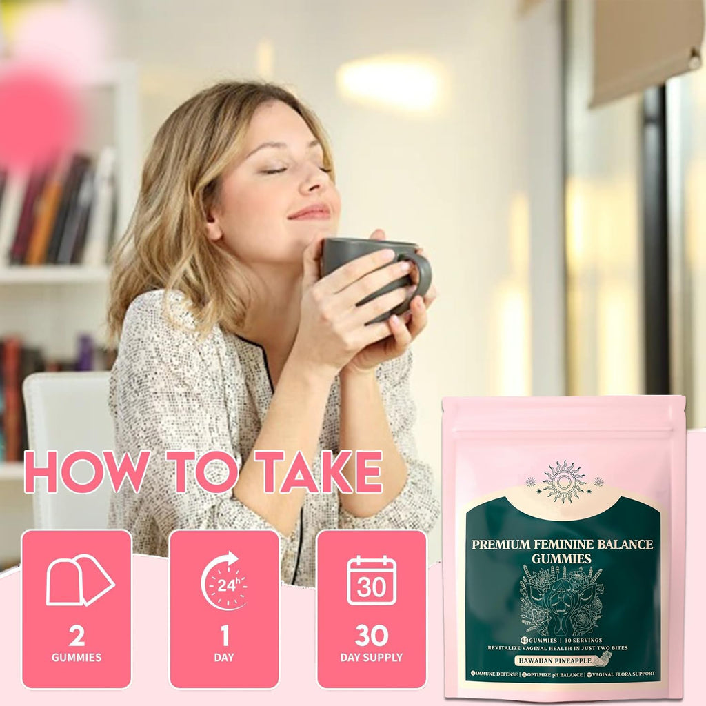 Feminine Balance Gummies "Bye Odor, Hello balance Ph (Pineapple Flavor)