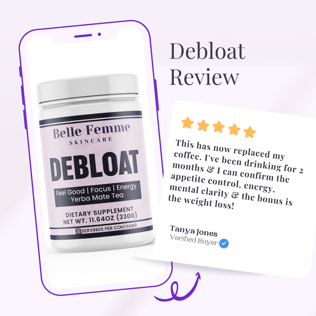 DEBLOAT " Feel Good | Focus | Energy | Look Good | Yerba Mate Tea "