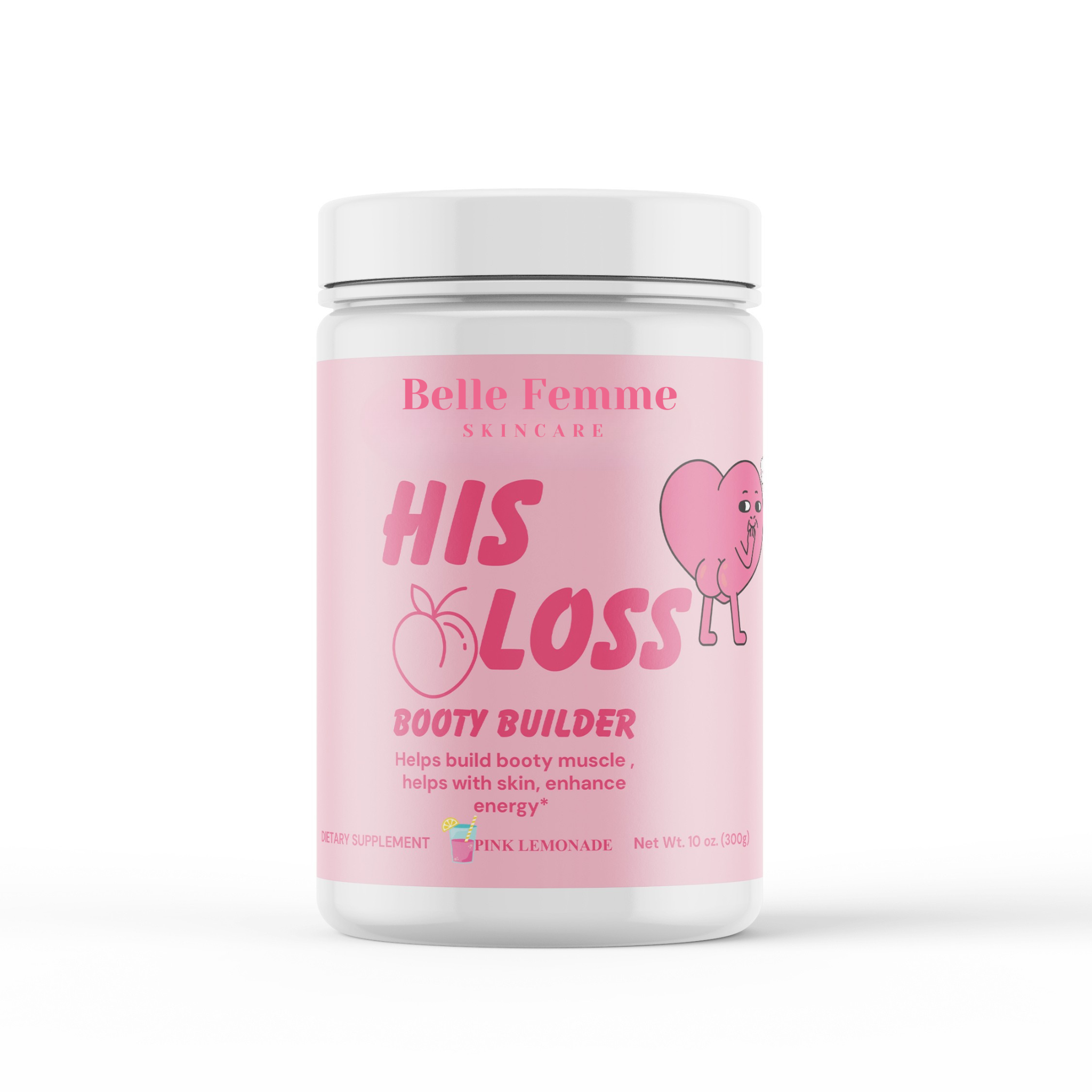 His Loss "Booty Builder" Creatine for women | Muscle, Gut & Skin Supplement.